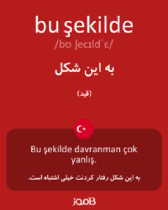  تصویر bu şekilde - دیکشنری انگلیسی بیاموز