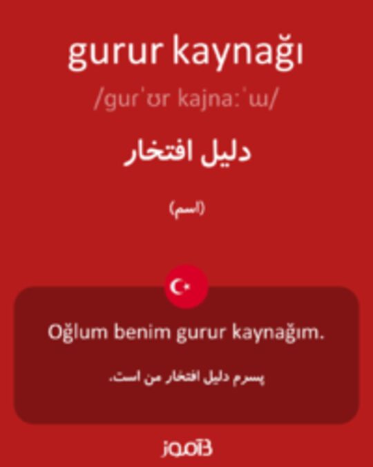  تصویر gurur kaynağı - دیکشنری انگلیسی بیاموز