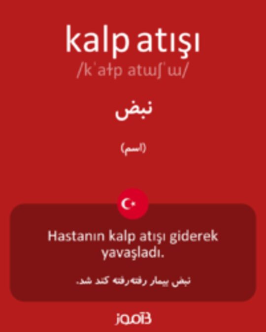  تصویر kalp atışı - دیکشنری انگلیسی بیاموز