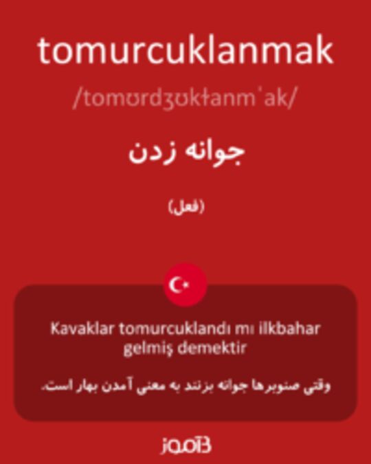  تصویر tomurcuklanmak - دیکشنری انگلیسی بیاموز