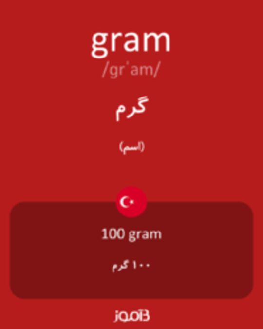  تصویر gram - دیکشنری انگلیسی بیاموز