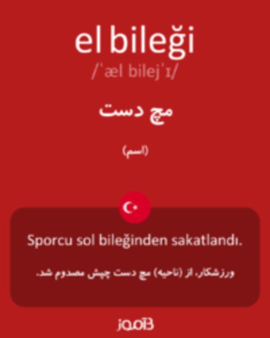  تصویر el bileği - دیکشنری انگلیسی بیاموز