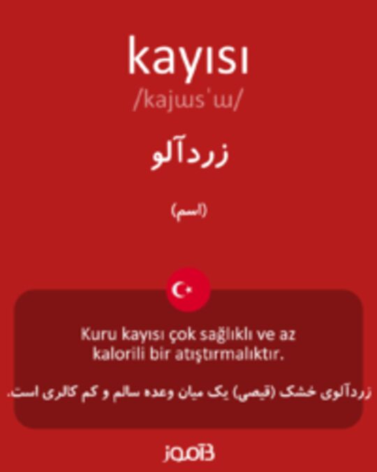  تصویر kayısı - دیکشنری انگلیسی بیاموز