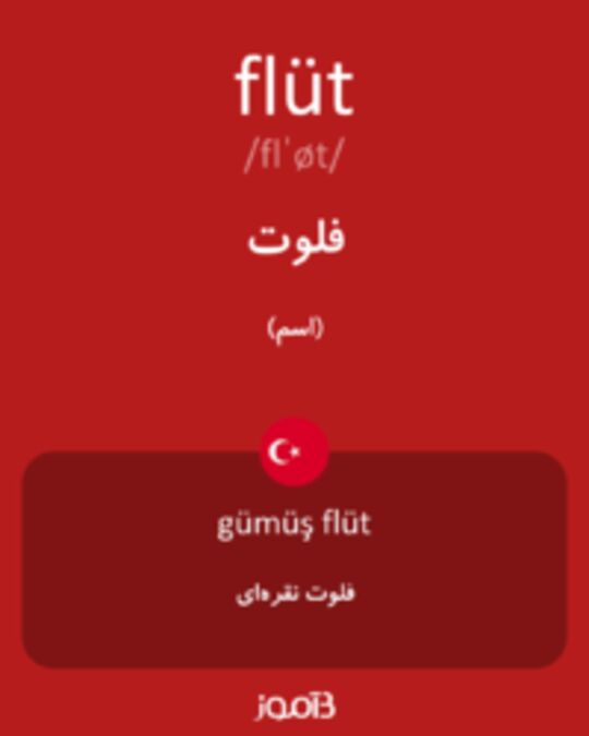  تصویر flüt - دیکشنری انگلیسی بیاموز