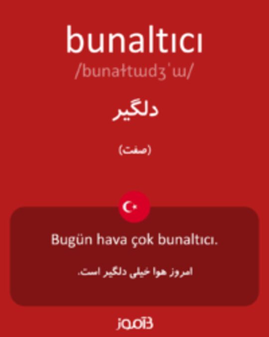  تصویر bunaltıcı - دیکشنری انگلیسی بیاموز