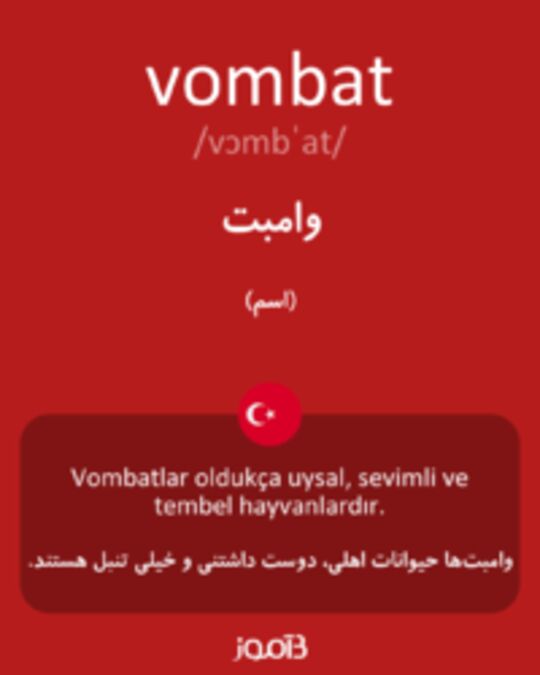  تصویر vombat - دیکشنری انگلیسی بیاموز